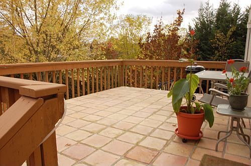 Spanish tiled deck 