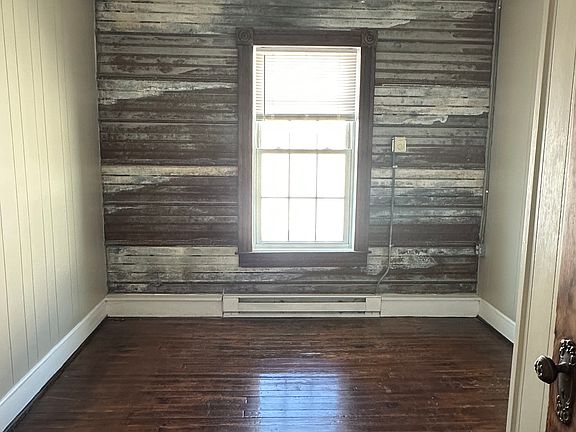 Bedroom 1 - closet - Repurposed Metal accent wall.