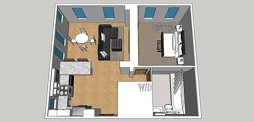 Floor plan 1 bed