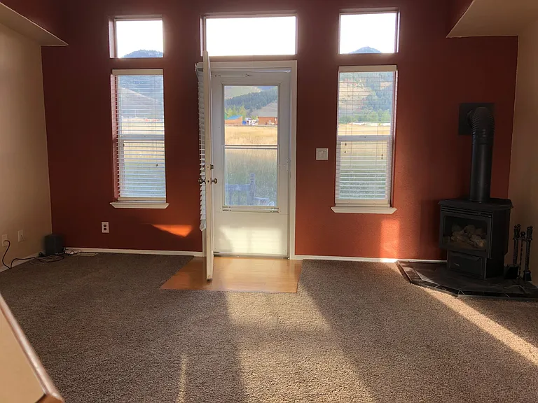 Living Room with propane fireplace