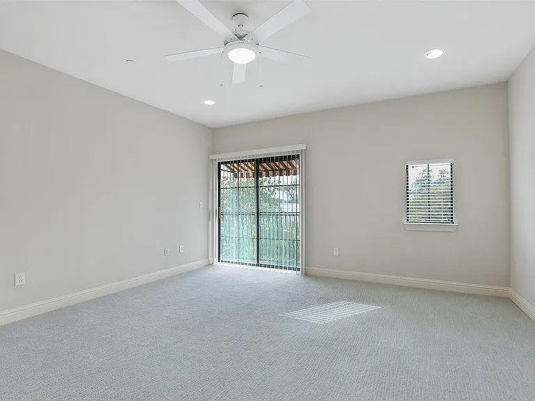 Spacious Master Bedroom with a private balcony!