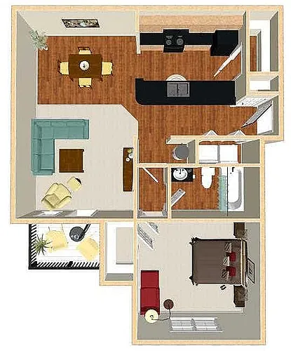 Floor plan 1X1