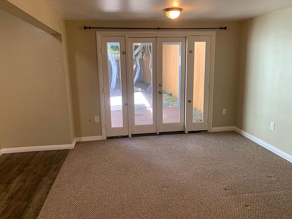 bedroom with french doors to patio