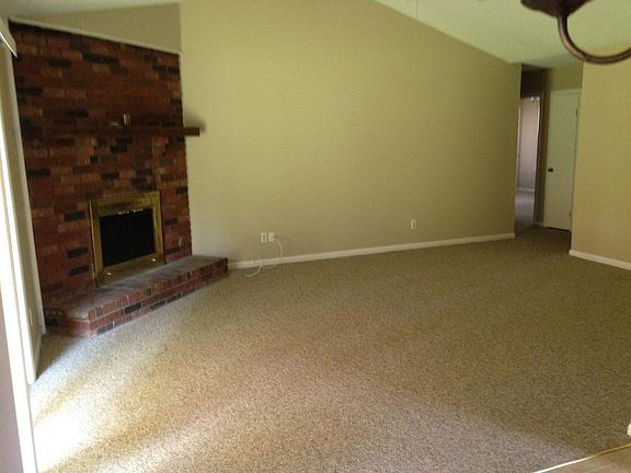 Living room with fireplace