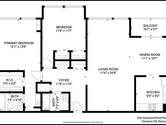 2nd image of 250 Hammond Pond Pkwy APT 812S