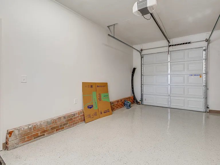Finished garage
