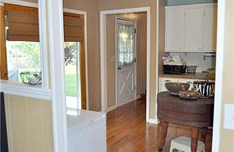 Dining area opens into kitchen, great for entertaining