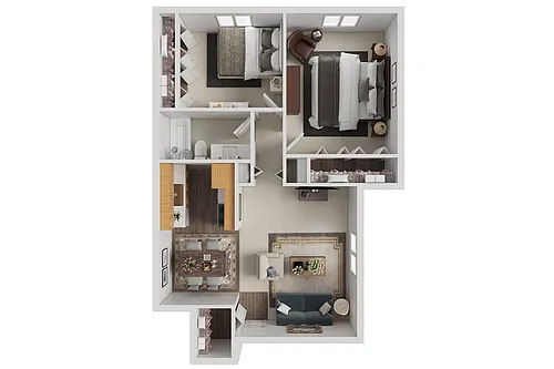 Floor plan 2 Bedroom
