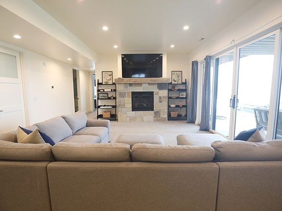 Family room connected to kitchen