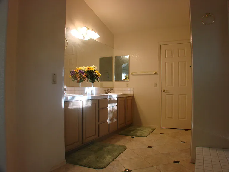 Vanity in master bedroom