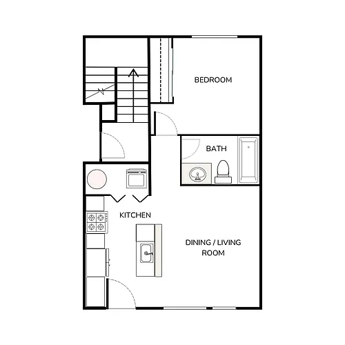 Floor plan 1 Bedroom