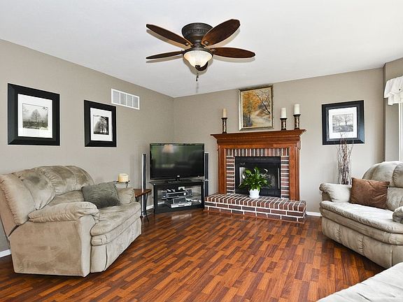 Wood burning fireplace