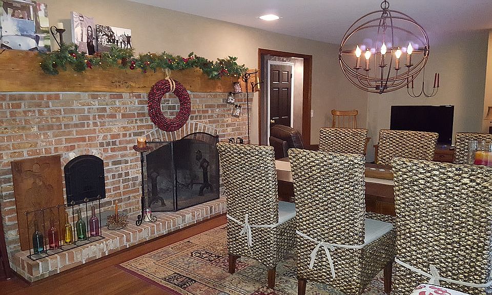 Dining Room with Fireplace
