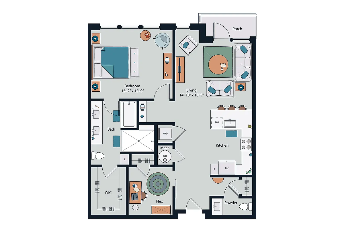 Floor plan A22
