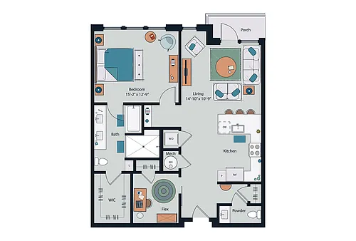 Floor plan A22