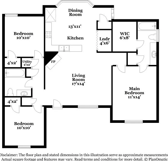 3 bed, 2.0 bath, 1126 sqft, $1,665 — Photo 2