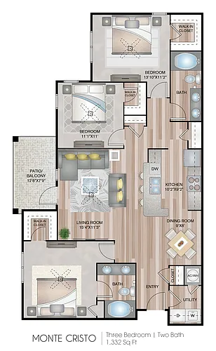 Floor plan Monte Cristo