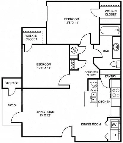 Floor plan D1