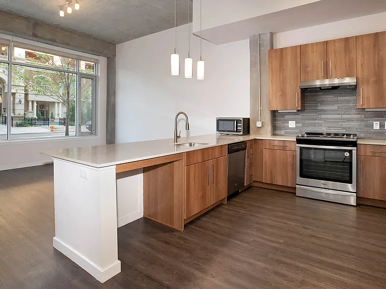 Kitchen and Living Room