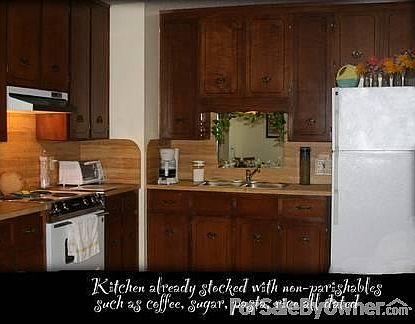 Kitchen counters
						:
						New Fridge sliding door to the right