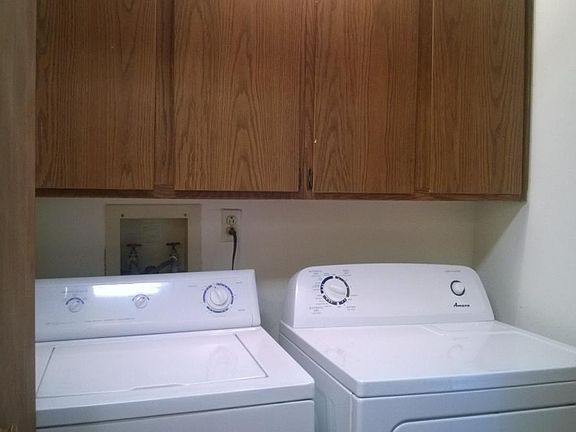 laundry (in kitchen)