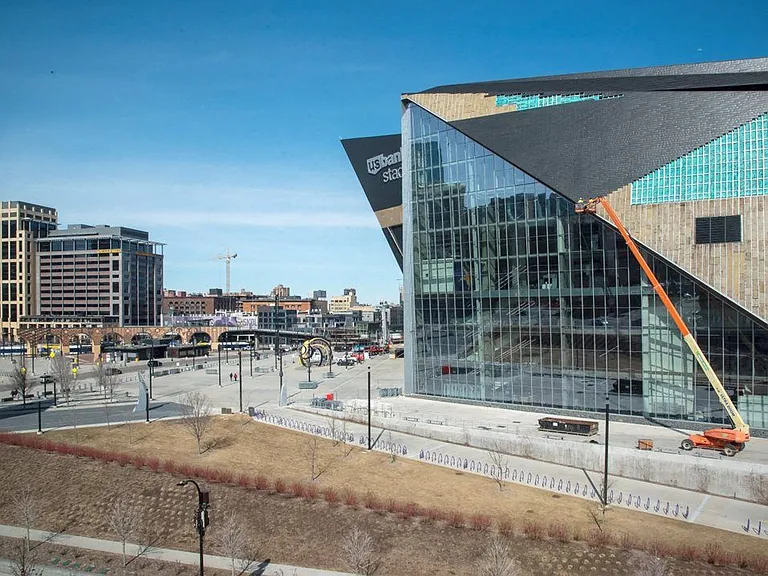 Near US Bank Stadium