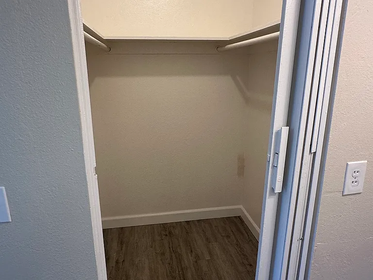 Walk-in bedroom closet