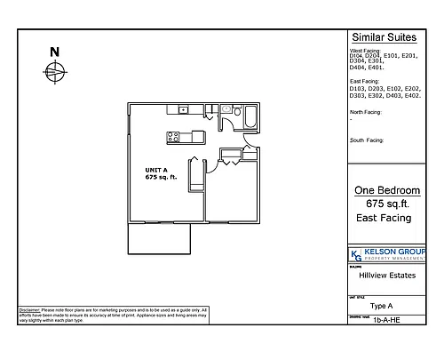 Floor plan 1 Bedroom