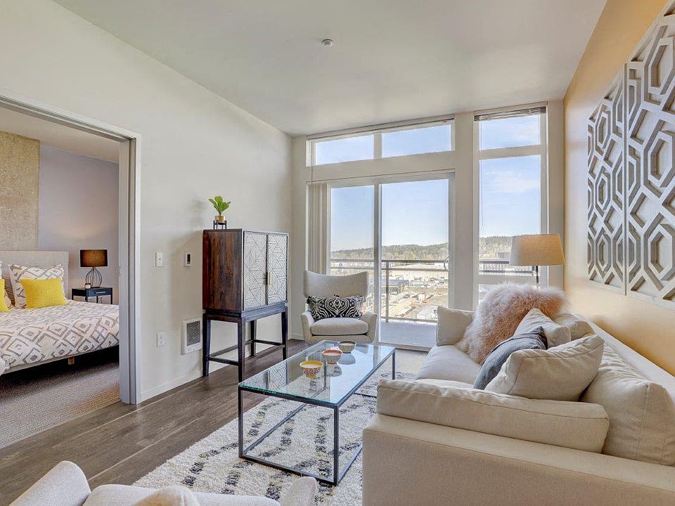 Sparc Apartments Model Living Room and Bedroom