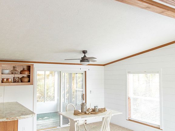 Step out into enclosed porch