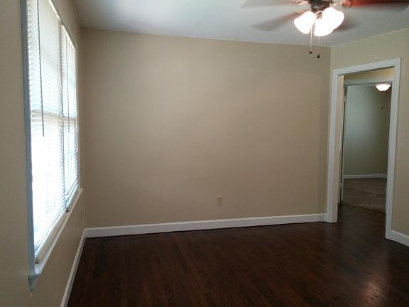 Living room with ceiling fan