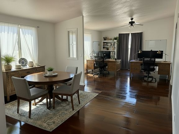 Small dining room and 2nd living room. Perfect for dual home-offices