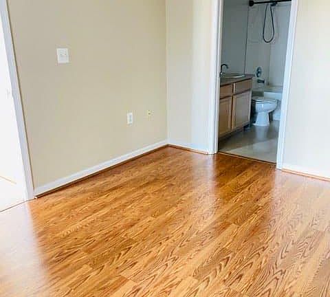 Master bedroom with attached bathroom