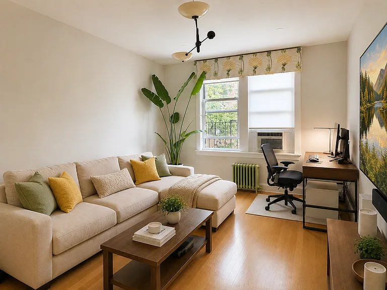 Flexible second bedroom ideal for a home office, guest room, or den.