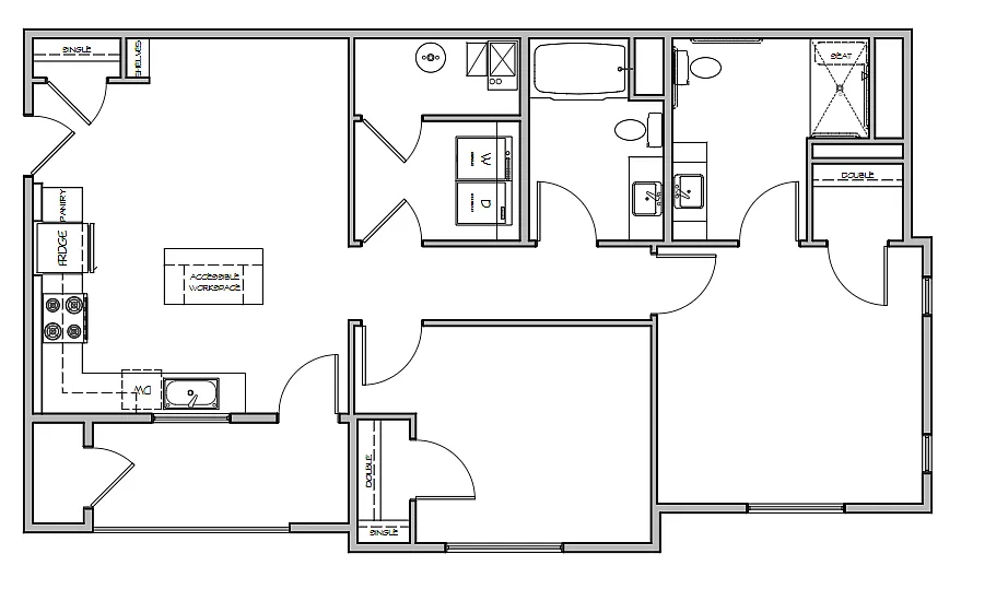 Floor plan 2 Bedroom
