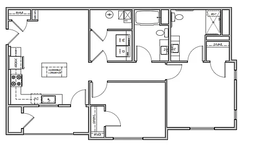 Floor plan 2 Bedroom