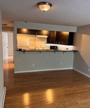 From Doorway, front room and kitchen counter