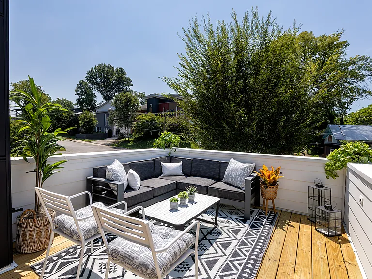 Upstairs patio