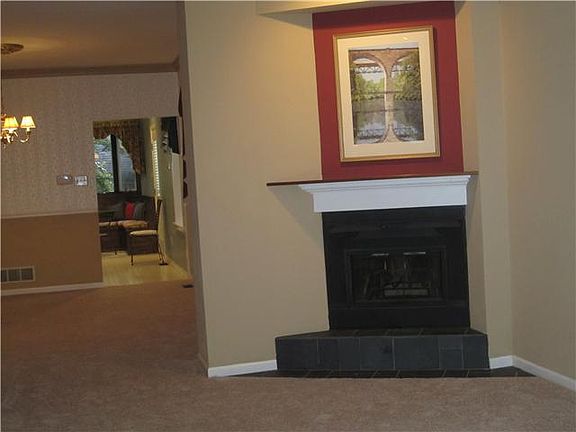 Living Room w/brick fireplace