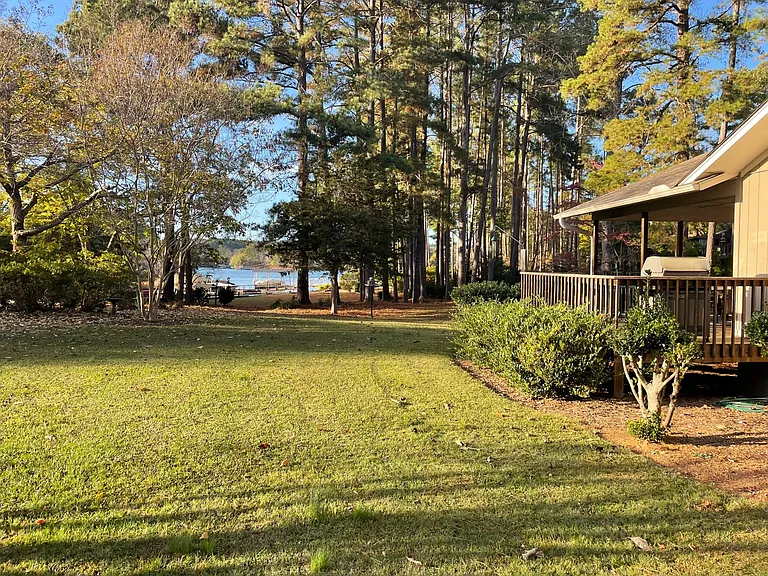 Lake view from side yard