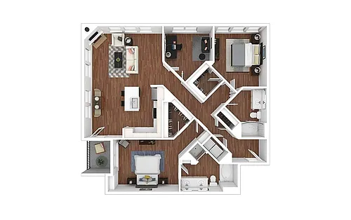 Floor plan Tangerine - Renovated
