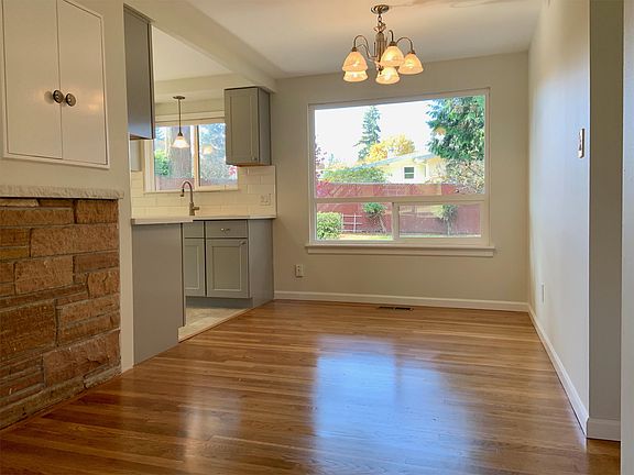 Dining Area Overlooks Backyard