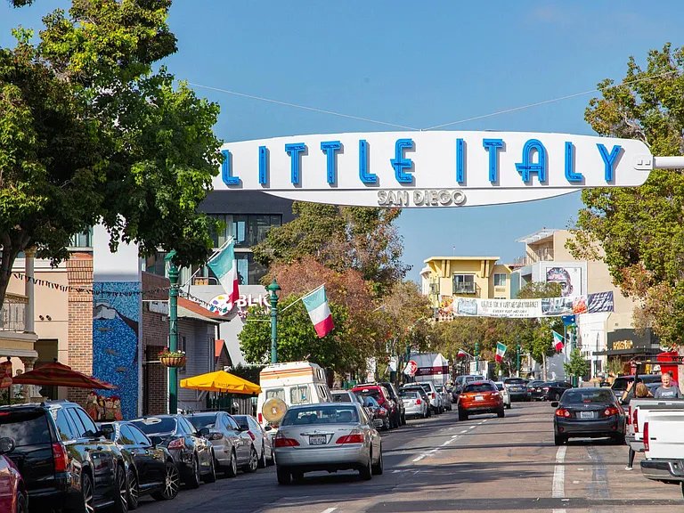 Only 10 minutes from downtown Little Italy. Stroll through its patio cafes, savor diverse cuisine, and soak in the lively atmosphere of Piazza della Famiglia.