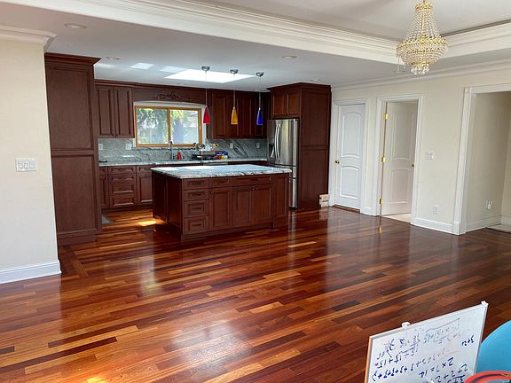 Kitchen and family room
