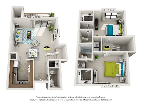 Floor plan Willow (Town Home)