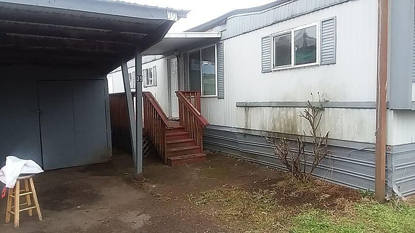 Entry and carport