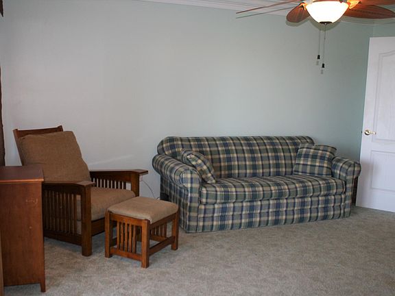 Ground floor room with full bath, wet bar, pull out couch