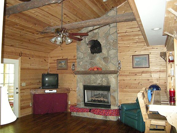 living room real logs