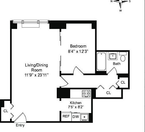 2nd image of 322 W 57th St APT 21K