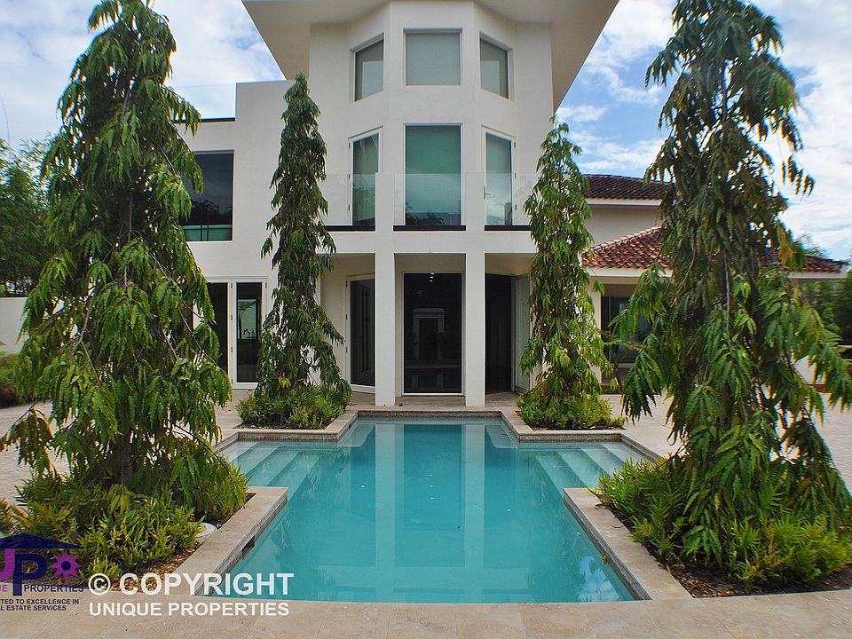 Pool and rear of house